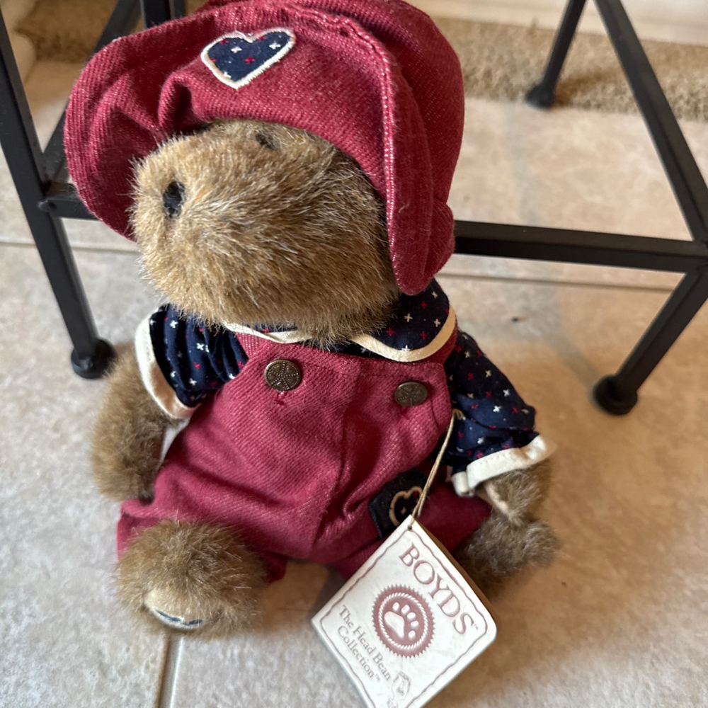 Boyds Baby Stuffed Animal One Size Red Blue